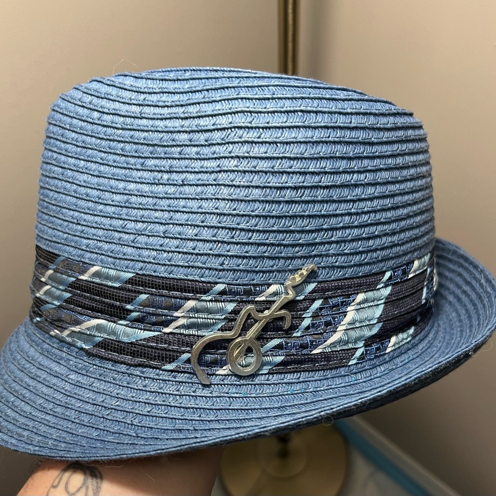 Blue Fedora Hat: Carlos Santana